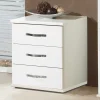 46x58x40 Nachtkommode mit drei Schubladen - Miracella