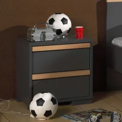 48x49x40 Nachtkommode mit zwei Schubladen - Navlius