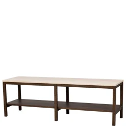 140x45x40 Offenes Regal in Beige Travertin - Calumha