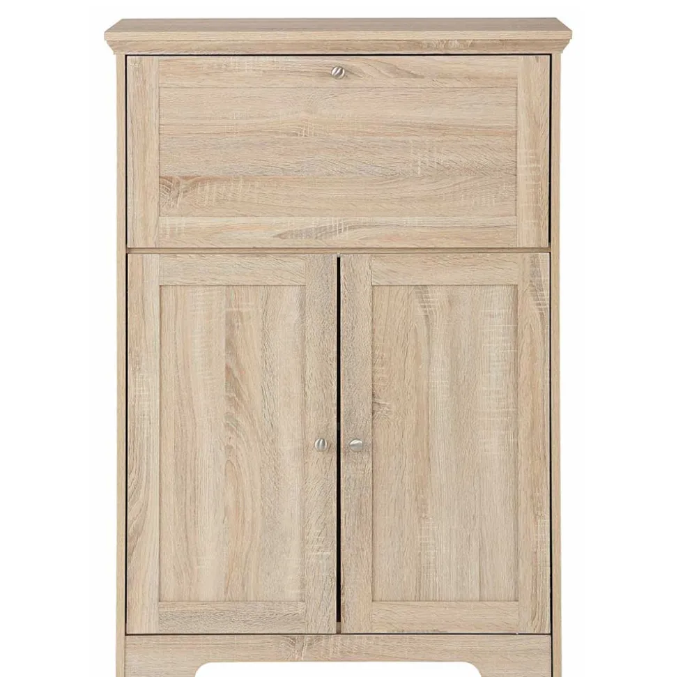 81x116x39 Officeschrank Sekretär in Eiche Dekor - Rienva