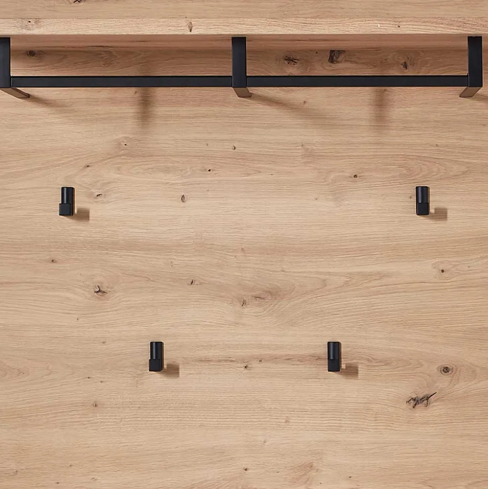 80x118x30 Paneel Garderobe in Wildeiche Optik - Kuetra