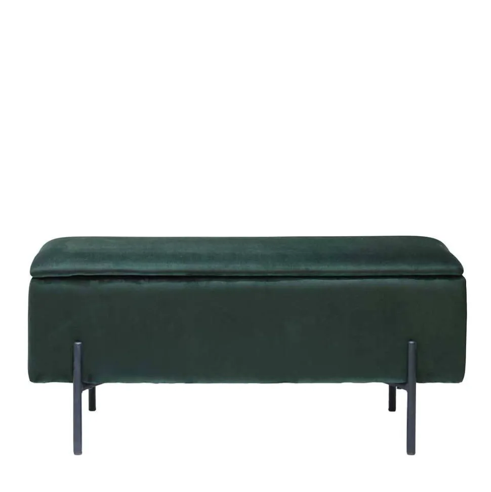 95x46x37 Polsterbank in Grün Samt - Vongura