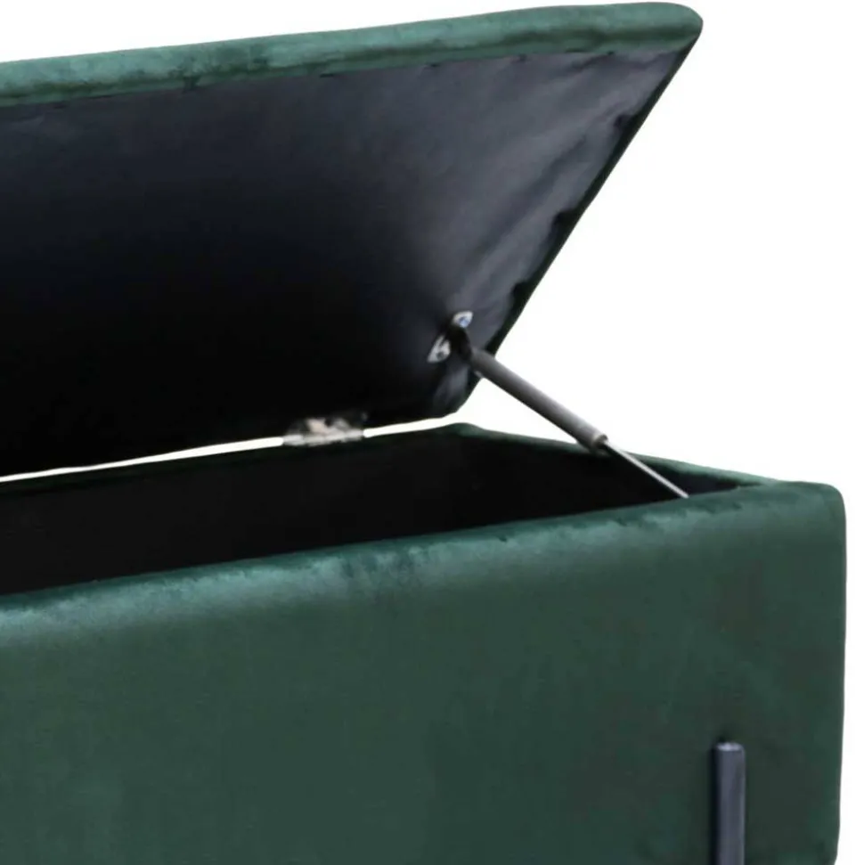 95x46x37 Polsterbank in Grün Samt - Vongura