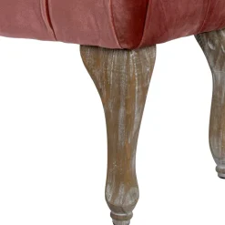 100x40x42 Polsterbank in Rosa Samt - Fregato