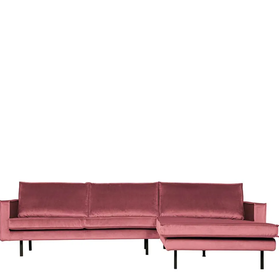 300x85x155 Polsterecke in Pink & Schwarz - Majanco