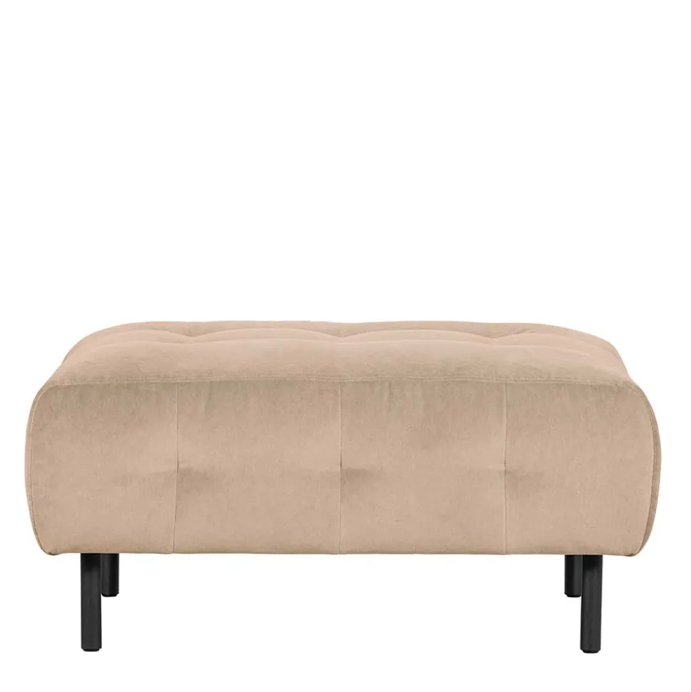 90x45x90 Polsterhocker in Cremefarben - Leoniara