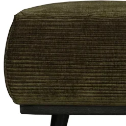 80x40x55 Polsterhocker in Dunkelgrün - Pleano