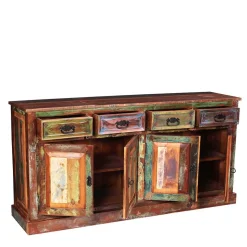 160x190x40 Recyclingholz Anrichte im Shabby Chic - Jamaica