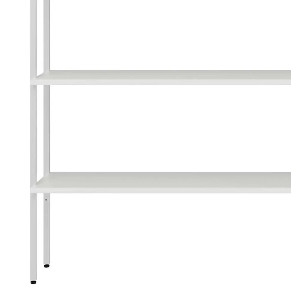 197x220x31 Regal aus Stahl & Holz in Weiß - Leyma