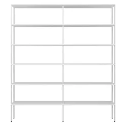 197x220x31 Regal aus Stahl & Holz in Weiß - Leyma