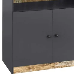 80x182x40 Regal in Holz verwittert - Guerrero