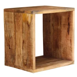 44x44x33 Regalwürfel aus Akazie Massivholz - Lindos