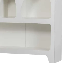 95x180x32 Retro Design Regal in Weiß - Tom