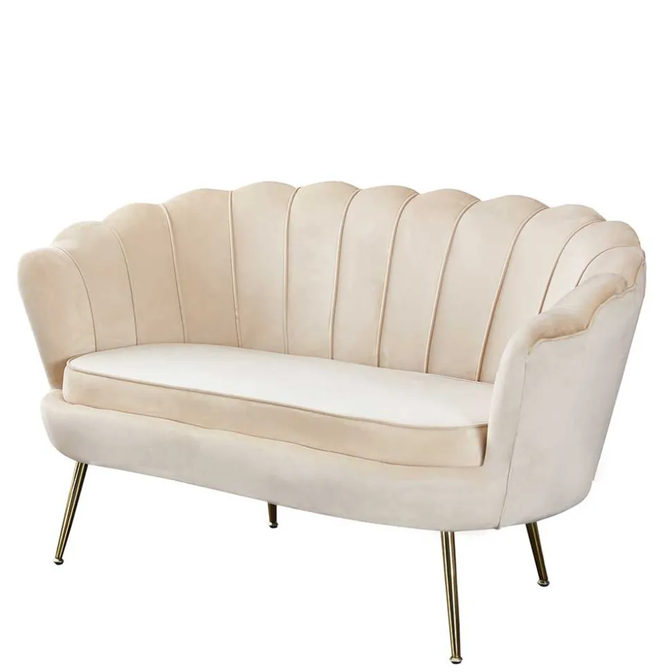 136x78x76 Retro Sofa im Muschel Design - Abboras