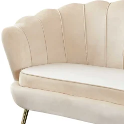 136x78x76 Retro Sofa im Muschel Design - Abboras