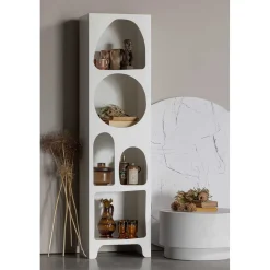 48x180x32 Retro Standregal mit 5 Fächern - Tom