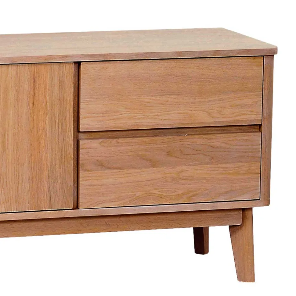 152x60x42 Retro TV Lowboard in Eiche - Adunia