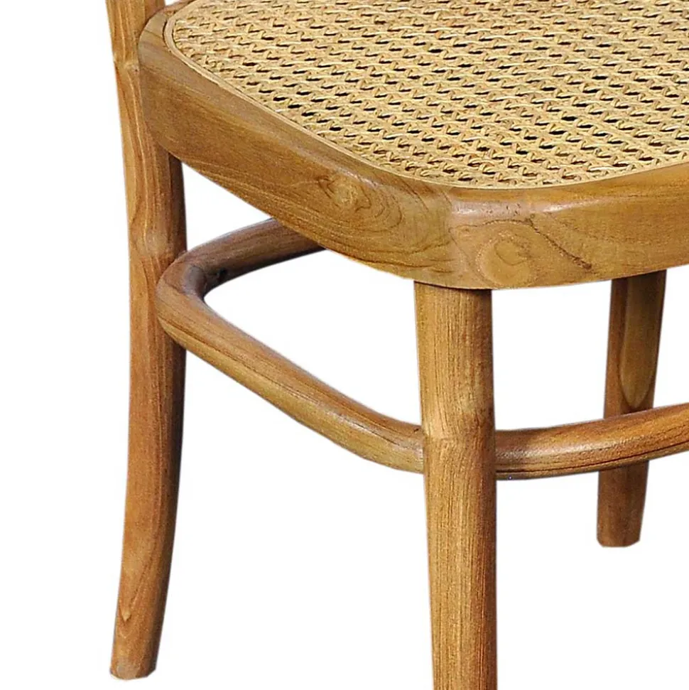 44x93x53 Retrostuhl aus Teakholz - Adne