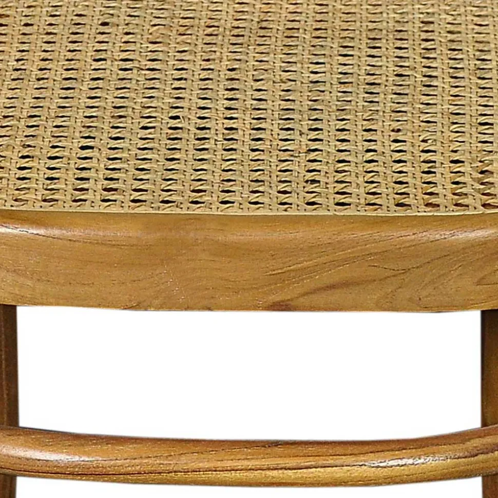 44x93x53 Retrostuhl aus Teakholz - Adne