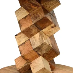 40x45x40 runder Designtisch aus Massivholz - Sanyra