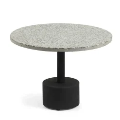 40x55x40 runder Sofatisch mit Terrazo Platte - Iconia