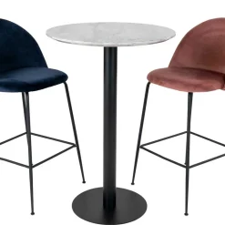 70x105x70 Runder Stehtisch in Marmoroptik - Fredira