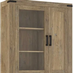 110x200x40 Schrank in Eiche Dunkel - Yoziska