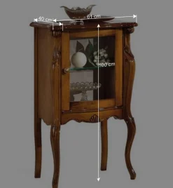 61x100x40 Schrank mit Glastür - Carlenna I