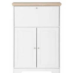 81x116x39 Schreibschrank Sekretär in Weiß - Akedra