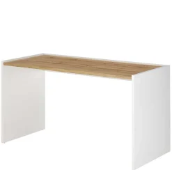 143x77x63 Schreibtisch in Wildeiche NB & Weiß - Nonessia