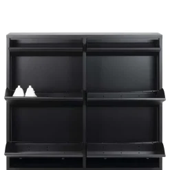 98x86x15 Schuh Stahlschrank in Schwarz - Ismena