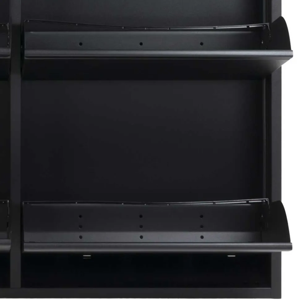 98x86x15 Schuh Stahlschrank in Schwarz - Ismena