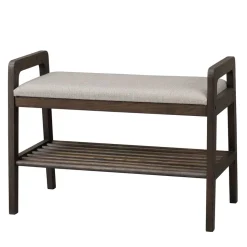 75x55x40 Schuhbank in Eiche Dunkelbraun - Cora