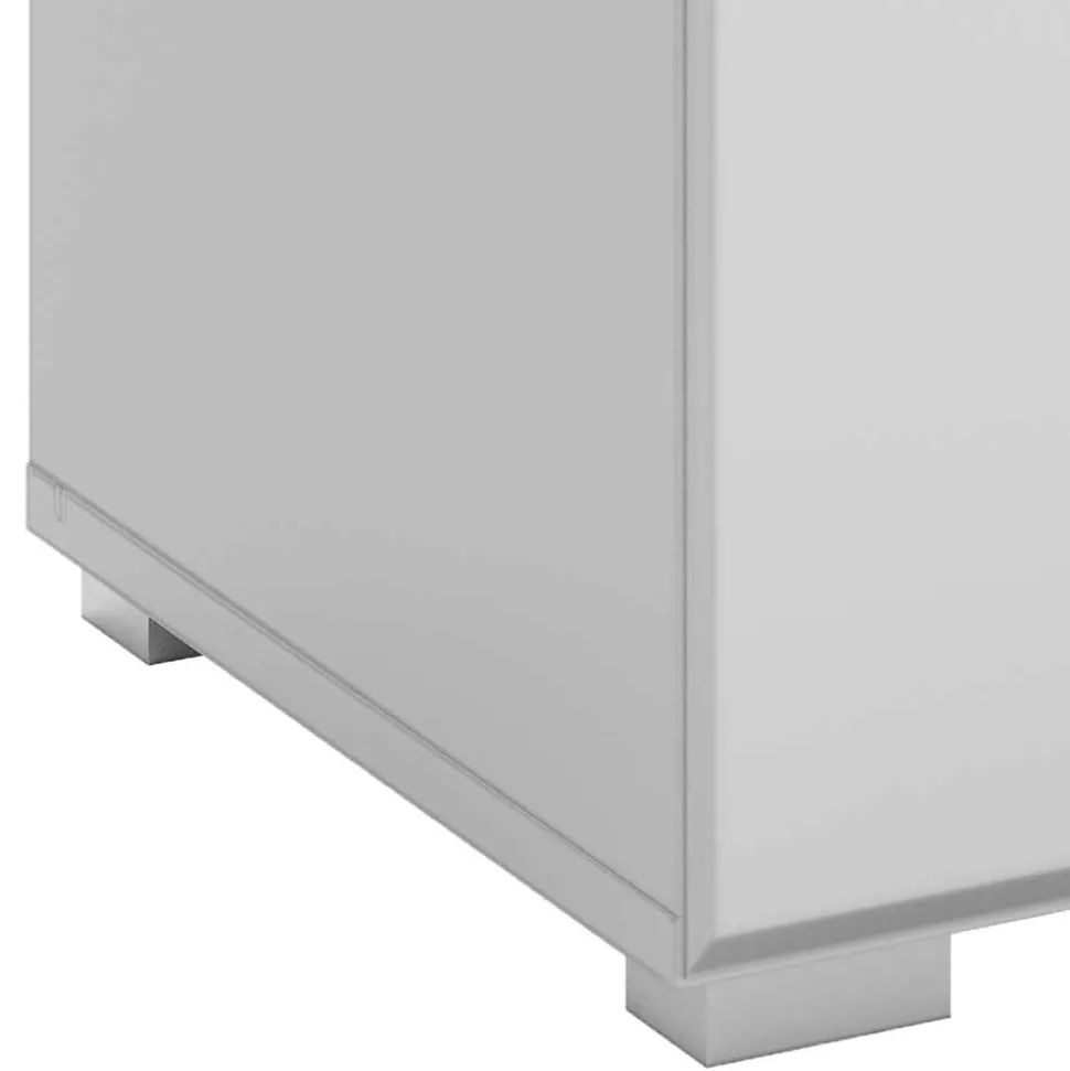 60x40x37 Schuhbank in Weiß Hochglanz - Sumatra