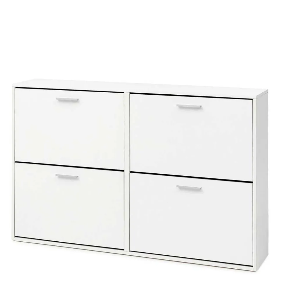 120x81x24 Schuhschrank mit 4 Klappen - Tudan