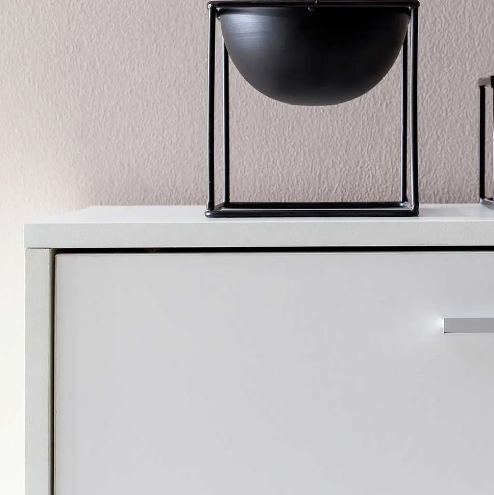 120x81x24 Schuhschrank mit 4 Klappen - Tudan