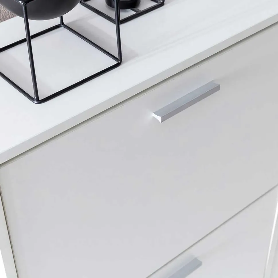 120x81x24 Schuhschrank mit 4 Klappen - Tudan