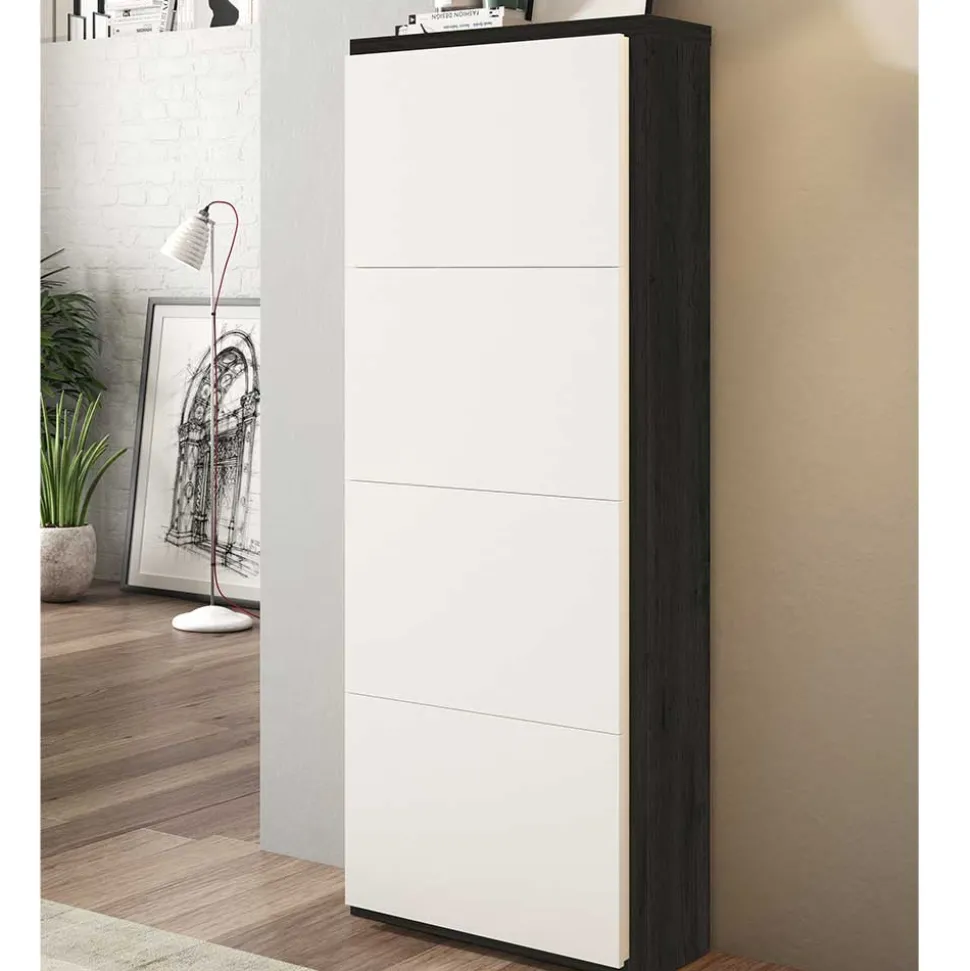 60x154x37 Schuhschrank mit 4 Schuhwalzen - Abapo