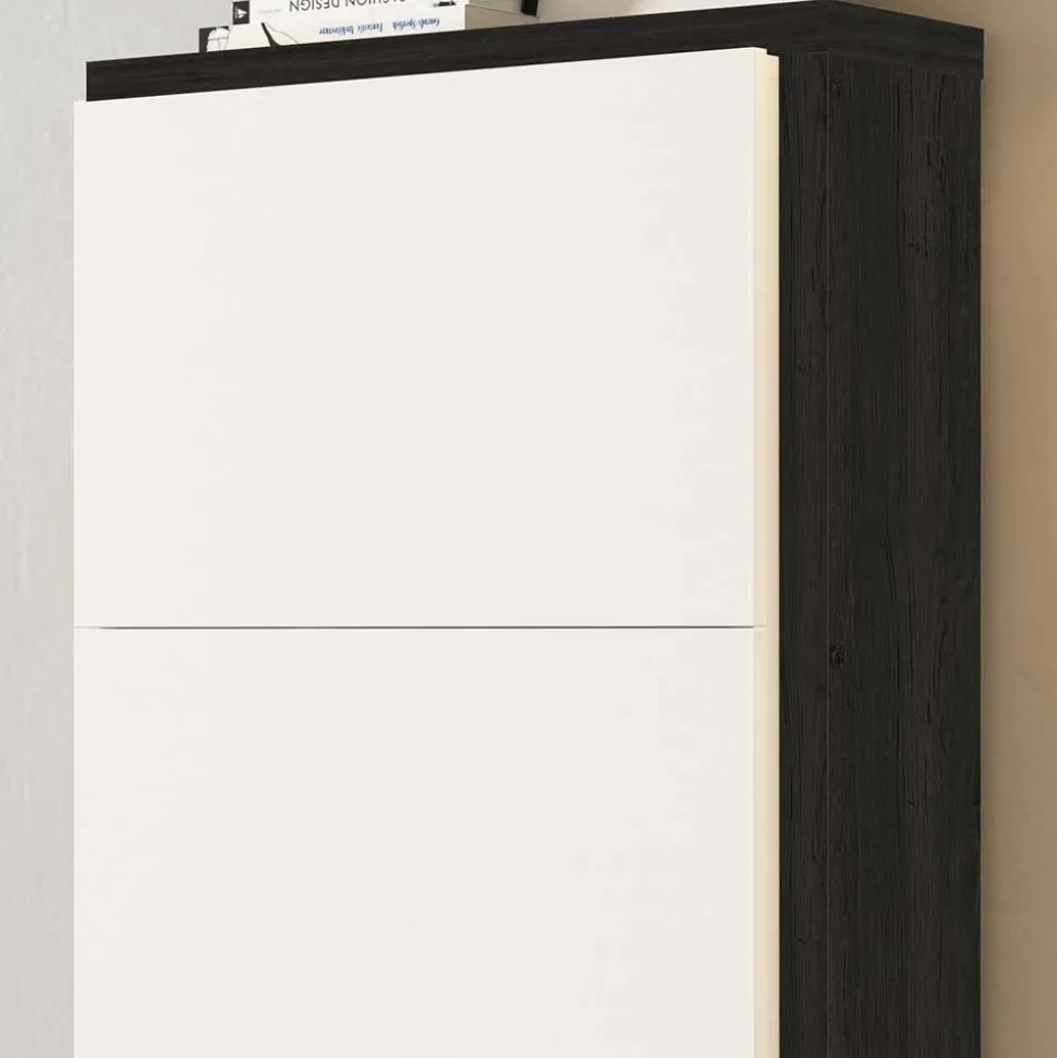 60x154x37 Schuhschrank mit 4 Schuhwalzen - Abapo