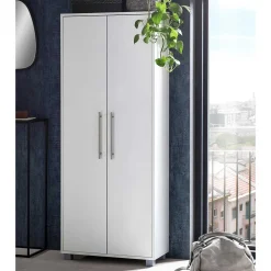 65x164x30 Schuhschrank mit Doppeltür in Weiß - Yoco