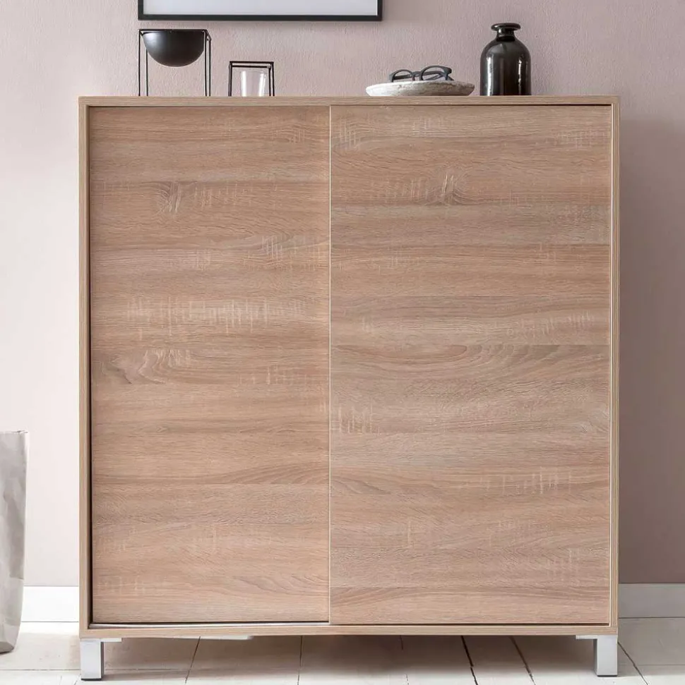 100x108x38 Schuhschrank mit Schiebetüren - Mavricara