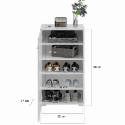 55x96x37 Schuhschrank mit Tür - Sumatra