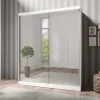 180x216x59 Schwebetürenschrank mit zwei Spiegeltüren - Jaines