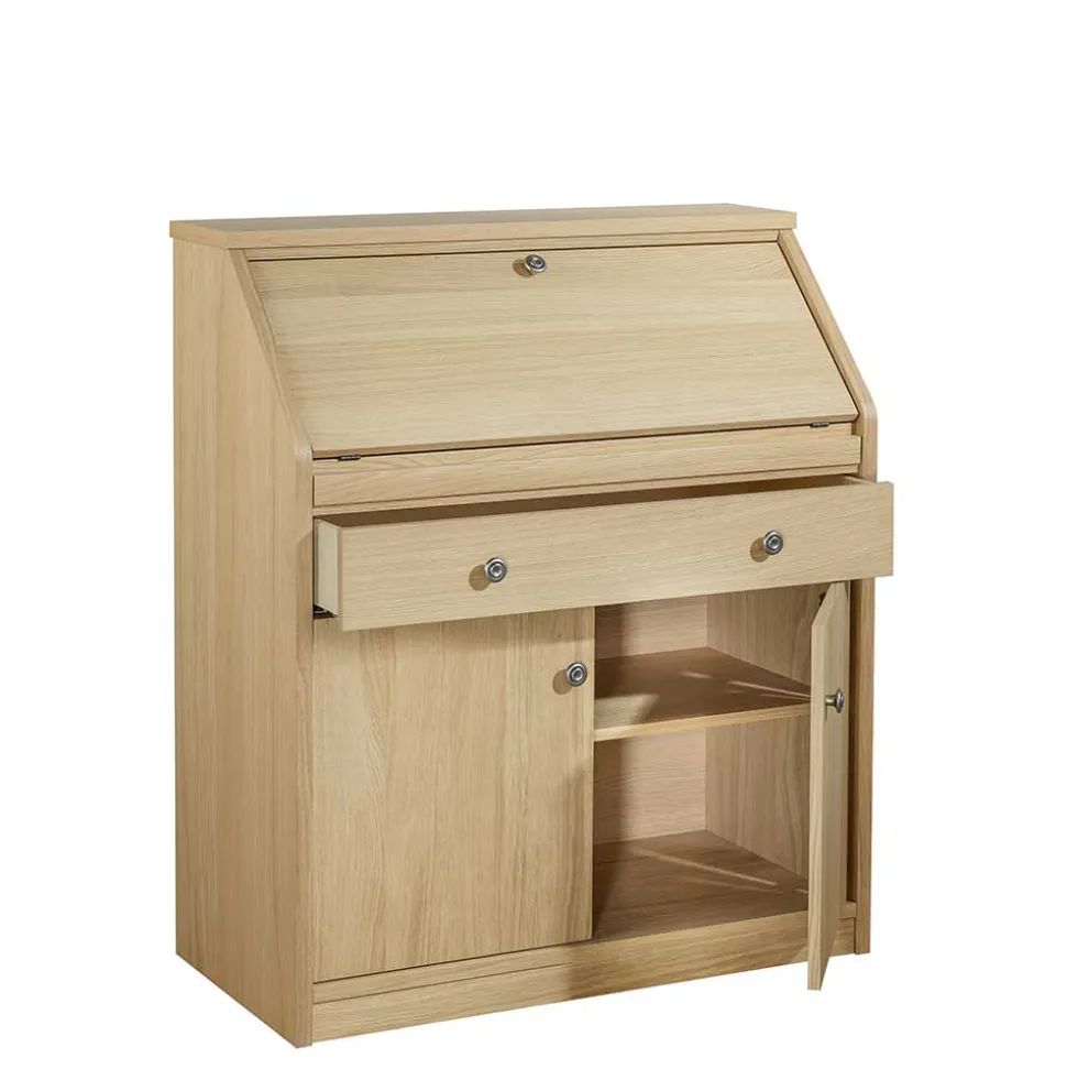 88x101x44 Sekretär mit Eiche Furnier - Bruce