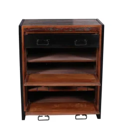 80x96x40 Shabby Schuhschrank mehrfarbig - Ensley