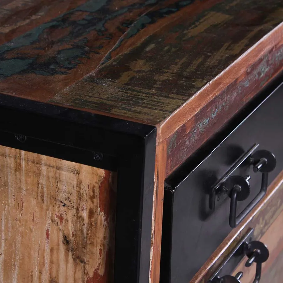 80x96x40 Shabby Schuhschrank mehrfarbig - Ensley