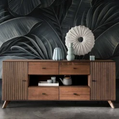 180x75x40 Sideboard aus Kernbuche Braun - Malawi