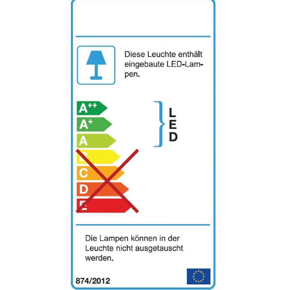 178x82x42 Sideboard mit Glastüren & LED Licht - Lamia
