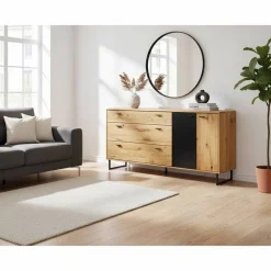 180x86x44 Sideboard mit Metall Bügelgestell - Flacona