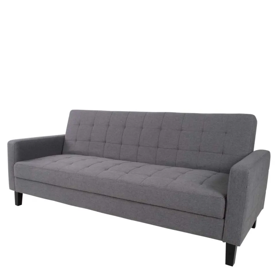 204x81x85 3-Sitzer Schlafsofa in Grau - Industry